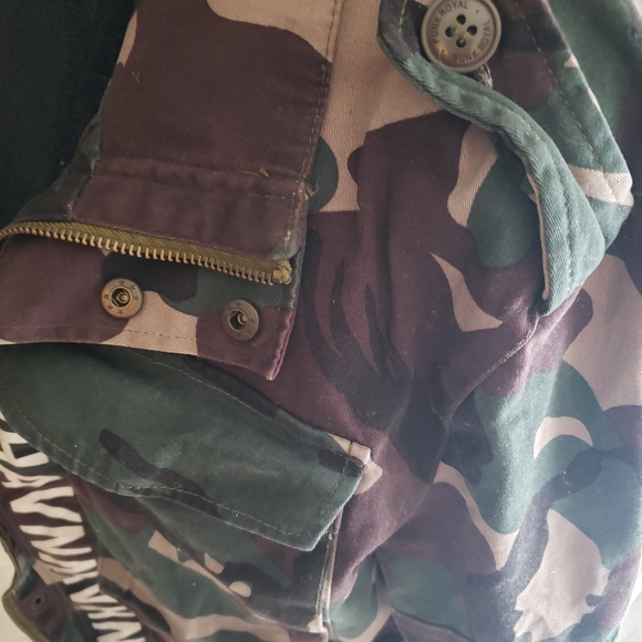 Men's Punk Royal Denim Camouflage Jacket - size S - Picture 7 of 7